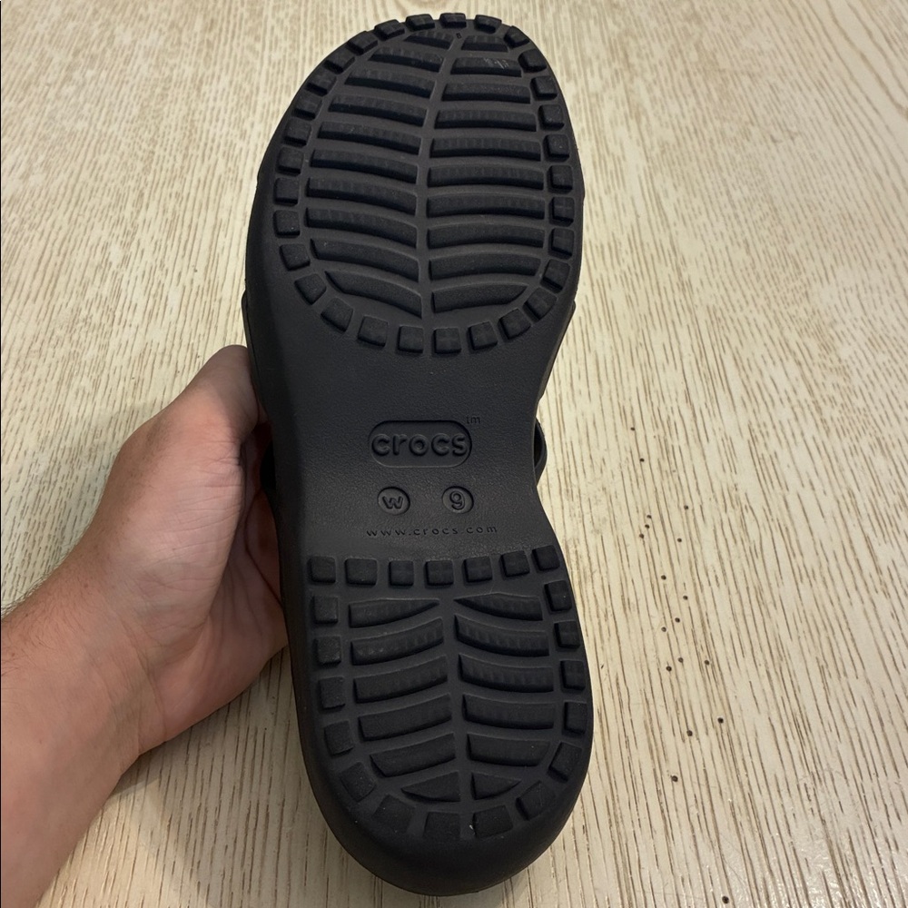 Women’s Crocs Meleen Twist Sandals (Black/Grey) - Picture 7 of 11